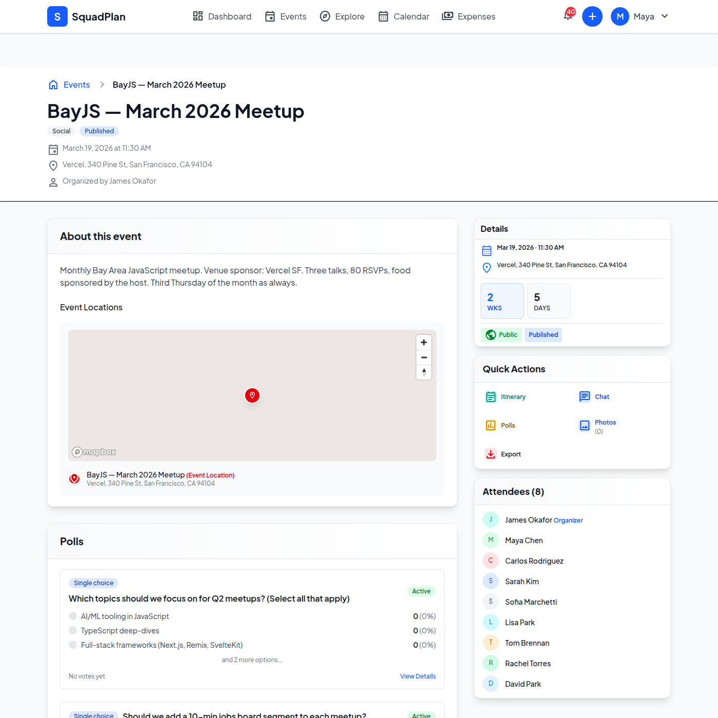 Running a Monthly 80-Person Developer Meetup in San Francisco Without Losing Your Mind