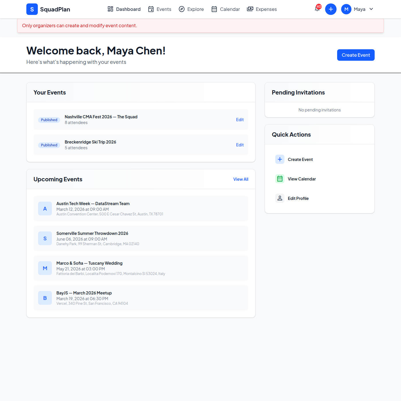 Adding a talk slot to the BayJS itinerary